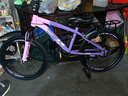 永久儿童自行车6-10-15岁以上中大童变速减震山地车单车赛车男女孩 辐条-维卡紫【减震 碟刹 99%装】 22寸单速【适合140-160cm】 实拍图