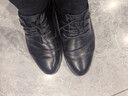 意尔康男鞋圆头商务正装鞋春秋单鞋系带皮鞋德比婚鞋 53449W 黑色 42 实拍图