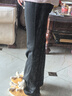SIINSIIN【专享】喇叭裤女加绒24年鲨鱼裤黑色微喇瑜伽裤 【轻暖小个子款】显瘦黑 （15℃-22℃） S (80-100斤) 实拍图