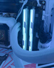 宏碁掠夺者（PREDATOR）96G(48G×2)套装 DDR5 6000频率 台式机内存条 Hermes冰刃系列 RGB灯条(C28) 白色 AI电脑配件 实拍图