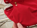 洲克（ZOKE）ZOKE泳衣女连体三角水中健身竞技时尚修身遮肚123601105-3暗红2XL 实拍图