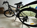 喜德盛山地自行车黑客380避震前叉21速禧玛诺变速X6铝合金车架通勤代步 黑/灰色（26款） 15.5寸（建议身高150-165cm） 实拍图