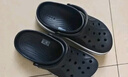 CROCS卡骆驰洞洞鞋贝雅男鞋女鞋轻便耐磨一脚蹬拖鞋休闲鞋|10126 黑色-001 39 (240mm) 实拍图