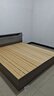 迎裕财实木床简约现代主卧家用1.5单人床出租房用1.8米榻榻米软包 灰色单床+5cm床垫 1.8*2米 实拍图