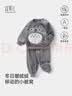 宜爽儿儿童家居服套装春秋冬季宝宝加厚法兰绒睡衣珊瑚绒 灰色龙猫 130 实拍图