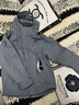 安德玛（UNDERARMOUR）UA秋冬防水三合一户外运动夹克外套冲锋衣6001977 男款-泰坦灰024 6001977-024 XL 实拍图