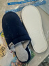 回力日系柔软情侣棉拖秋冬家居室内保暖棉鞋男款HL0006蓝色42-43码 实拍图