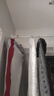 卡贝免打孔伸缩杆衣柜内挂衣杆不锈钢撑杆阳台晾衣杆固定浴帘杆白色 实拍图