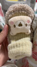贝肽斯婴儿步前鞋0一3月地板袜春防滑隔凉春鞋袜初生宝宝袜子春防 卡其+米白(秋冬两双装) M码 适合6-12月 实拍图