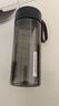 富光夏季女运动水杯儿童便携杯男夏天塑料杯随手杯子 灰黑色 550ml 实拍图