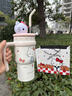 YANIS 3hello kitty保温杯大容量水杯女礼物高颜值咖啡杯316不锈钢吸管杯 hellokitty700ml（316礼盒装） 实拍图
