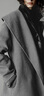 UR【钟楚曦同款】冬季新款女装含羊毛大衣呢料外套UWM150067 冷灰 L 实拍图