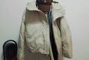 优衣库合作款/女装男装PUFFTECH空气棉服连帽外套/秋冬新款480064 02 浅灰色 2XL 实拍图