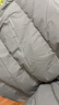 特步（XTEP）80%绒短款羽绒服男女款冬季新款保暖防风加厚外套男 天灰色-0115-80%绒 M 实拍图