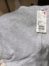 优衣库女装罗纹亨利领T恤/长袖修身短款内搭打底25新款479591 02 浅灰色 S /155/80A 实拍图