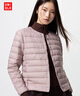 优衣库女装高级轻型羽绒便携式茄克/轻暖便携新款478575 478575/70浅紫色 M 实拍图