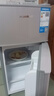 华宝小冰箱小型家用出租房用冷藏冷冻两用一级能效节能省电迷你宿舍寝室办公室二门电冰箱 【一级能效】58L银色【三天不到一度电】 实拍图