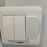 西门子（SIEMENS）开关面板 三开单控面板 86型暗装面板 远景雅白色5TA02311CC1 实拍图
