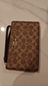 蔻驰（COACH）【品牌直供】女士小号手拿零钱包卡其老花配棕色CZ277新年礼物 实拍图