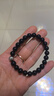普陀山黑曜石手串足银饰六字箴言五行补水男士手串转运珠护身生日礼物 实拍图