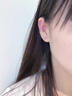 QMXD纯999足银耳钉女2025年新款养耳洞耳环睡觉免摘耳骨钉耳棒防堵针 s999足银耳钉 一对 实拍图