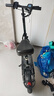 绿源【向往的生活推荐品牌】电动滑板车锂电池便携可折叠电动车成人两轮代步车迷你电动车 48V/黑色/110-130里/800W/智能AI/带座 实拍图