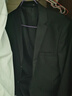 罗蒙（ROMON）西服套装男士小西装外套职业正装修身休闲伴郎服 黑色2XL 实拍图