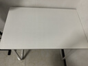 舒客艺家电脑桌台式书桌家用卧室学习桌学生学习桌小户型工作台转角书桌 奶油白+白架【80*50】 实拍图