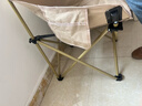 探险者（TAN XIAN ZHE）户外折叠椅露营椅子月亮椅便携折叠桌椅高靠背躺椅小凳子钓鱼椅 经典舒适款卡其【3重绷带加固】 实拍图