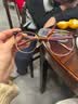木九十眼镜眉字架手作质感木腿半框眼镜近视可配度数眼镜框MJ101FH057 TEC2 深玳瑁色 单镜框 实拍图