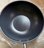 三禾微纳无涂层不粘炒锅可立盖炒菜锅无油烟含钛锅具32cm天穹黑配钢铲 实拍图