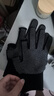薄款点珠手套耐磨点胶男女骑行户外运动开车触屏漏二指手套 【黑色】6双 实拍图
