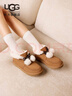 UGG秋季女士时尚舒适平底圆头蝴蝶结翻折鞋口懒人毛毛鞋 1153517 SWD | 木屑色 39 39码及以下建议拍大一码 实拍图