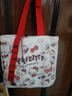 画包帆布包学生绘画出行可爱草莓小熊超萌凯缇猫便携收纳方便手提 帆布袋【红飘带】KT猫 实拍图
