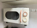 美的小滋味系列微波炉变频家用小型奶油风百搭复古转盘式一级能效低频轻音20L预制菜加热（M2H1） 实拍图