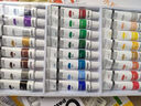 得力（deli）24色5ml铝塑管装丙烯颜料初学入门套装绘画彩绘丙烯画改鞋写生黑板报墙绘手绘儿童HS316-24 实拍图