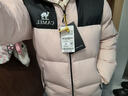 骆驼（CAMEL）【小太阳】户外羽绒服秋冬新款男女加厚保暖羽绒服面包服防泼水 白玉粉/幻影黑，A33CAPN163E 男女 M 实拍图