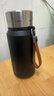 富光大容量保温杯316不锈钢学生男女商务办公茶水分离水杯子黑色600ML 实拍图