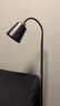 拾光记忆 简约现代落地灯北欧极简轻奢客厅卧室床头书房创意阅读灯立式灯 黑色落地灯+5瓦led灯泡 暖光 实拍图