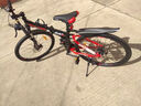 永久26英寸24速前后软尾减震折叠山地车男女成人学生儿童越野单车灰色 实拍图