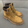 骆驼（CAMEL）王俊凯同款户外冬加绒高帮马丁大黄靴男 G15W076038R 沙漠黄 41 实拍图