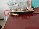 开品 全自动底部上水感应续水烧水壶 家用办公电茶炉烧水消毒电热水壶 嵌入式玻璃烧水壶茶桌一体套装 1L 香槟金 20X37CM 三壶款式 桶水款 实拍图