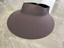 目丸防晒帽女防紫外线遮阳帽男遮脸太阳帽子大帽檐骑车跑步夏季空顶帽 浅灰色无痕 实拍图