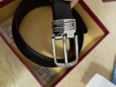 鳄鱼恤真头层牛皮女士针扣皮带百搭腰带女生日礼物送女友T1806黑色 实拍图