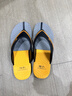 回力人字拖男夏季外穿沙滩防滑夹脚简约休闲EVA夹趾拖新款男凉拖 黑黄 41 【标准码】 实拍图