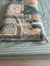 富安娜 100%纯棉四件套 简欧风中性床上四件套 印花床笠被套1.5米床 实拍图