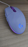 罗技（G）G102 有线游戏鼠标 淡紫色 RGB灯效 轻量化设计 吃鸡鼠标 赛博朋克 200-8000DPI 实拍图