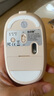B.O.W航世 MD198L 中手无线蓝牙双模办公鼠标 可充电人体工程学鼠标 可爱猫爪创意通用鼠标 奶茶色 实拍图