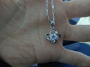 周百福 足银四叶草项链女2025新款轻奢锁骨链吊坠生日礼物送女友 实拍图