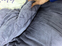 南极人（Nanjiren）牛奶绒被子冬被棉被冬季被子宿舍单人冬天加厚秋冬被子被褥被芯 双面牛奶绒-绅士灰D【加厚保暖】 200x230cm特厚冬被约10斤 实拍图